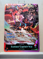 One Piece English! 1x Eustass Captain Kid (ST10-003 - Leader: Foil)