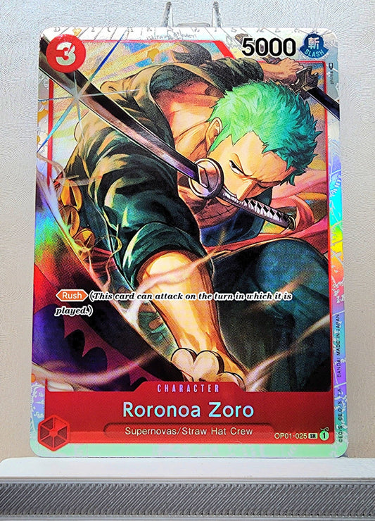 One Piece English! 1x Roronoa Zoro (OP01-025 - Super Rare)