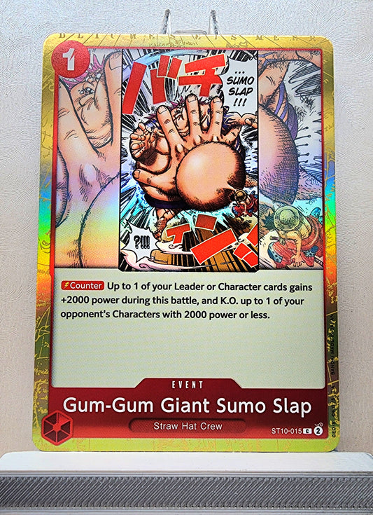 One Piece English! 1x Gum-Gum Giant Sumo Slap (ST10-015 - Common: Foil)