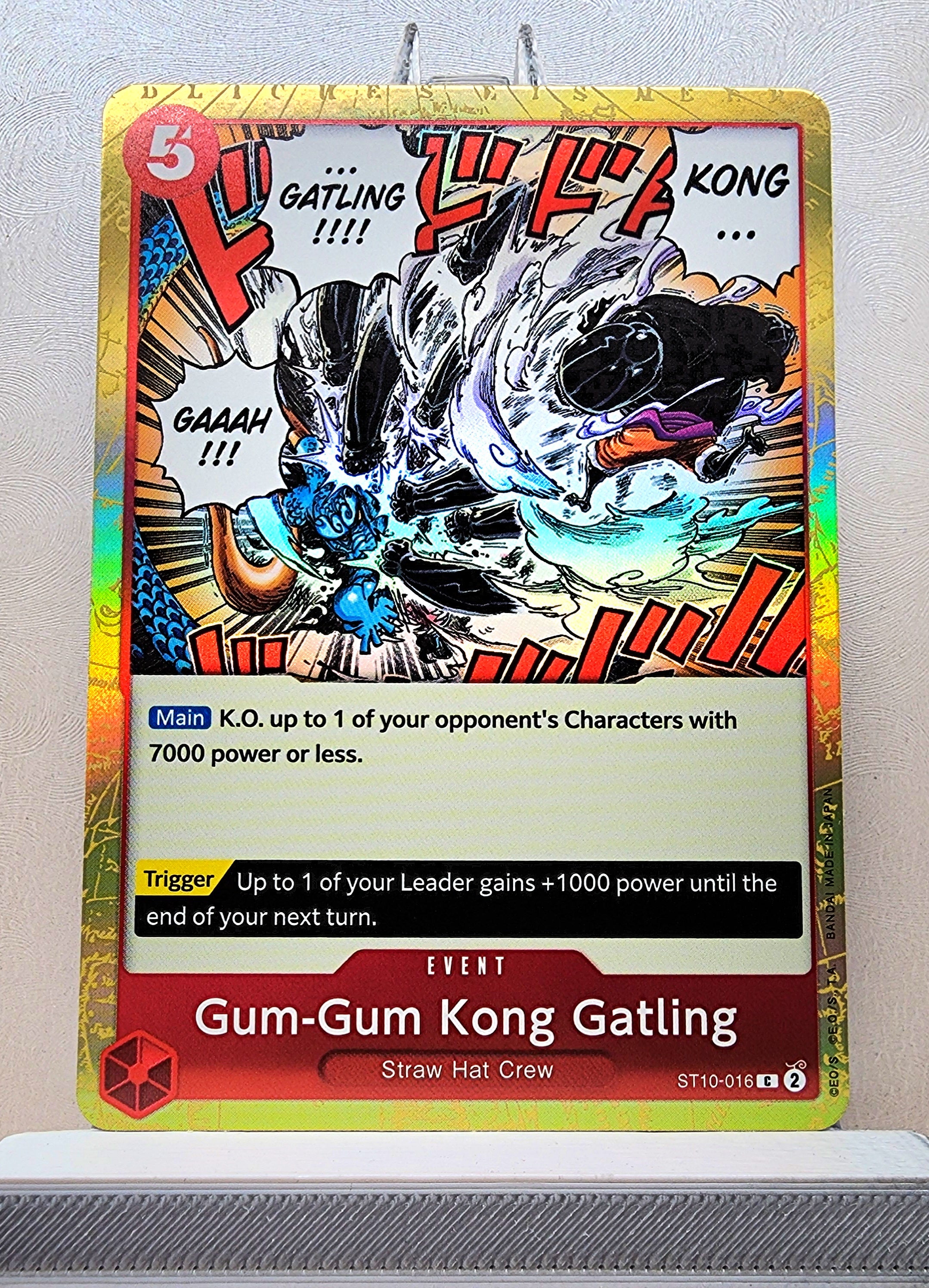 One Piece English! 1x Gum-Gum Kong Gatling (ST10-016 - Common: Foil ...