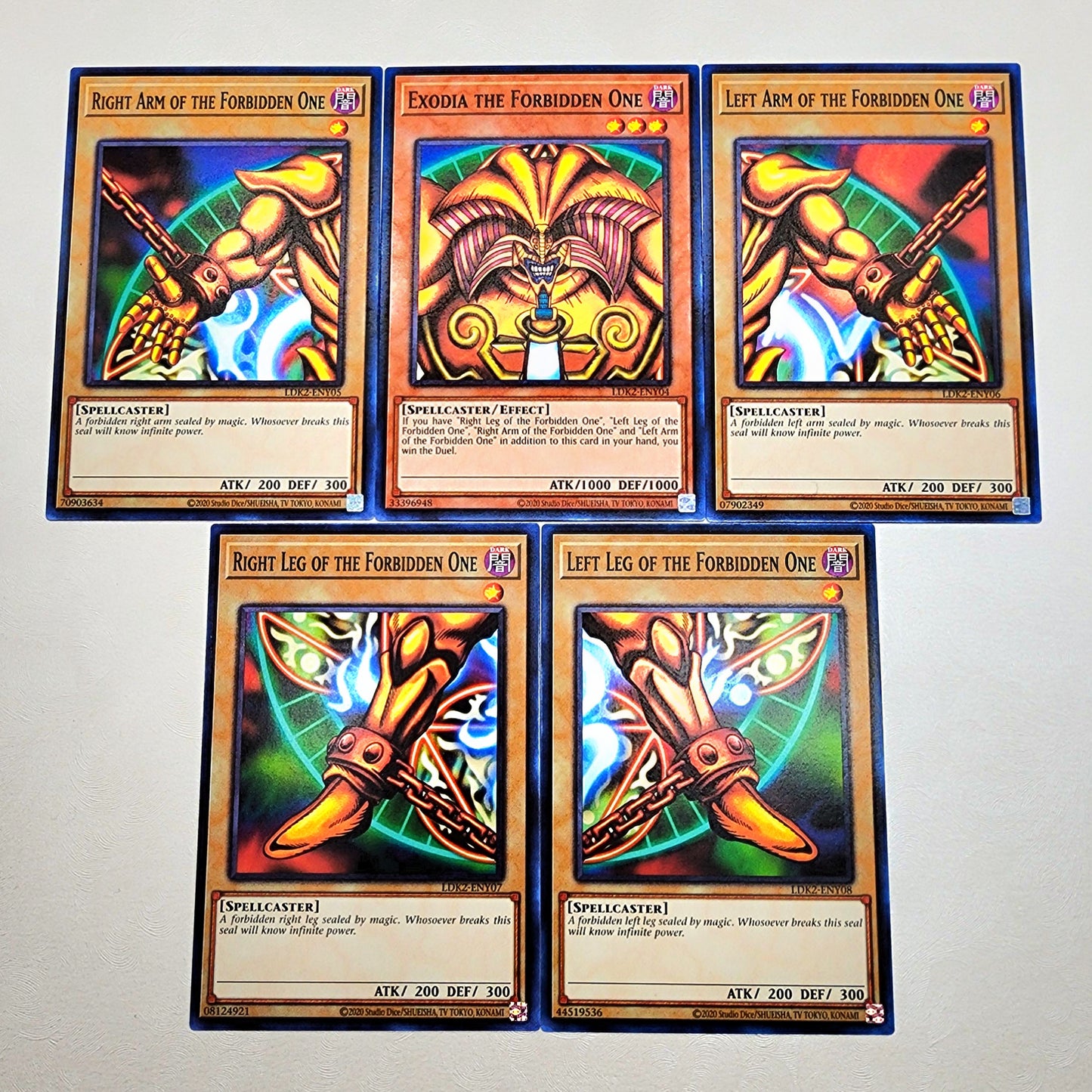 Yugioh! 1x Exodia Set (LDK2 - Common) Unli Edition