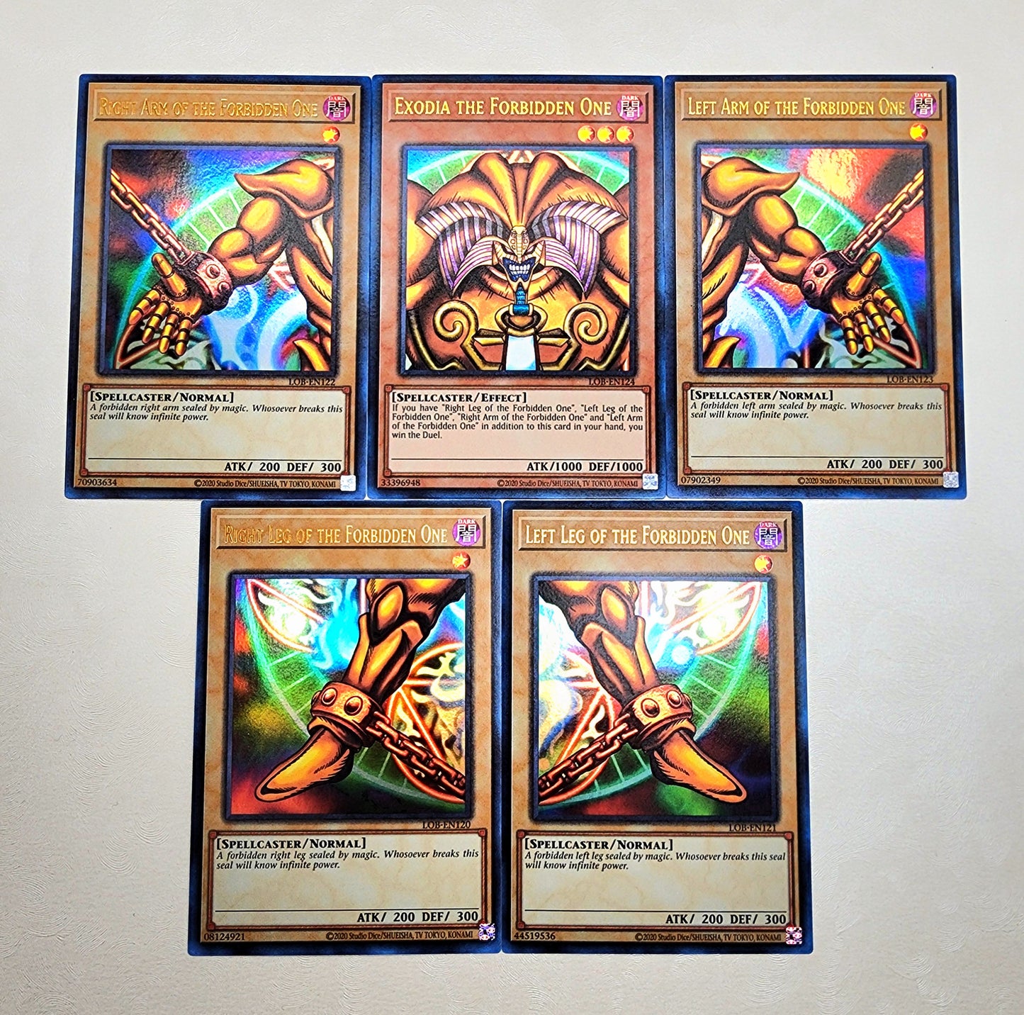 Yugioh! 1x Exodia Set 25th Anniversary (LOB - Ultra Rare) Unli Edition