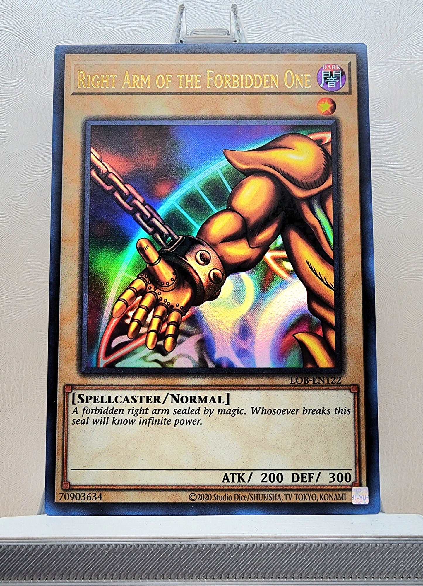 Yugioh! 1x Right Arm of the Forbidden One 25th Anniversary (LOB - Ultra Rare) Unli Edition