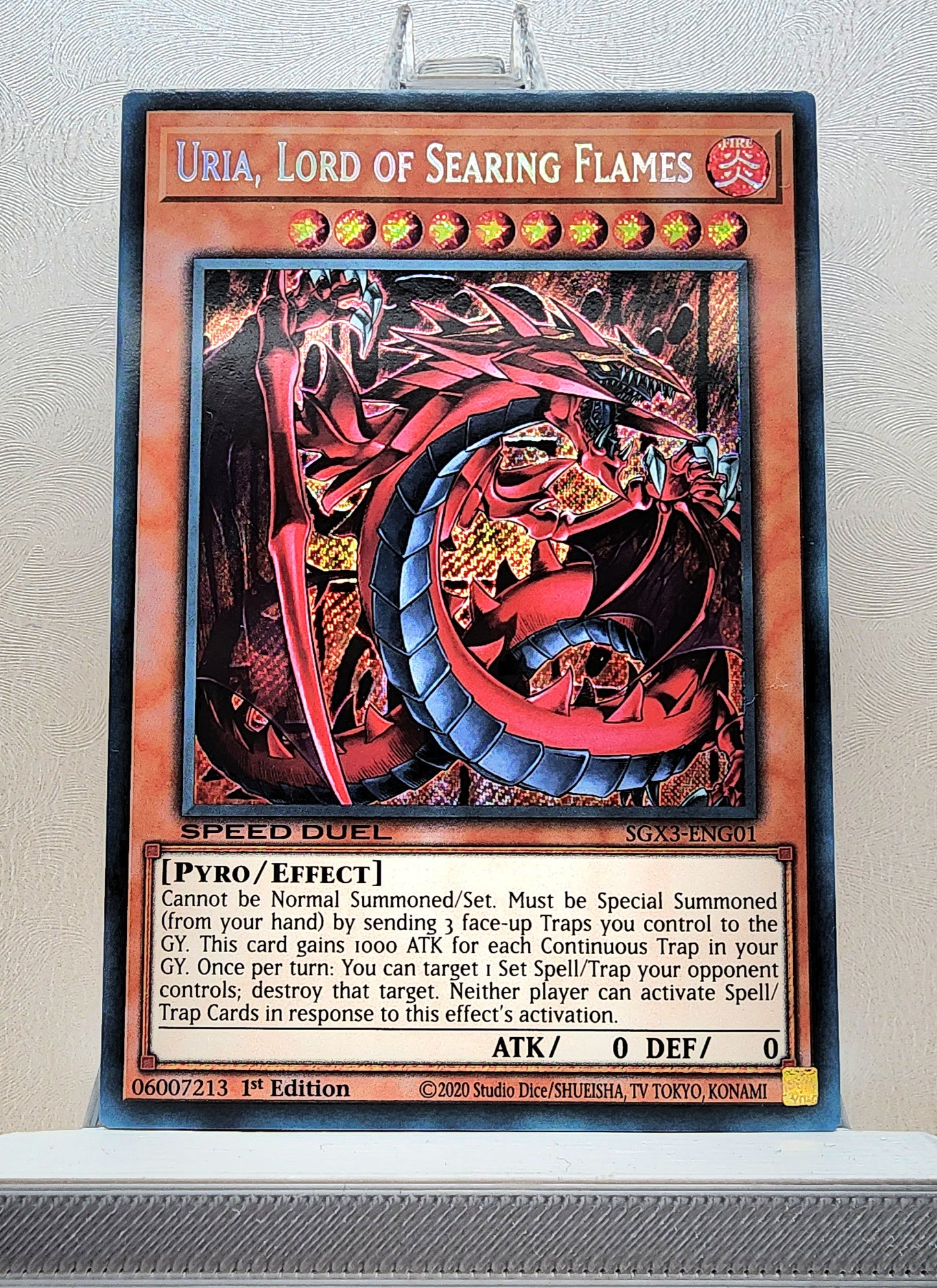 Yugioh! 1x Hamon, Uria, and Raviel (SGX3 - Secret Rare) 1st Edition