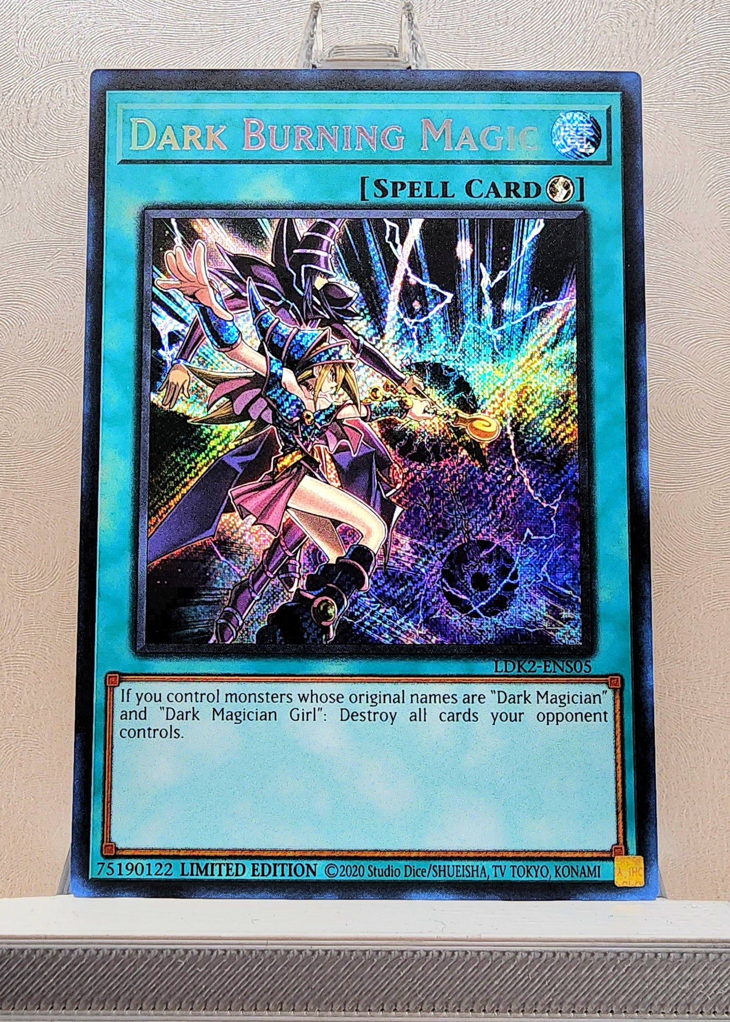 Yugioh! 1x Dark Burning Magic (LDK2 - Secret Rare) Limited Edition