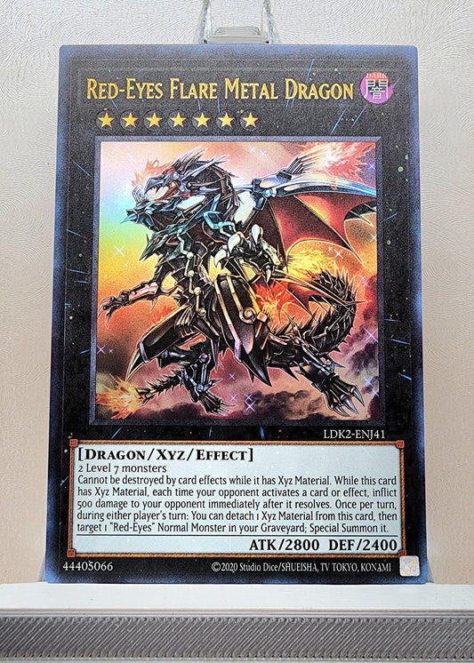 Yugioh! 1x Red-Eyes Flare Metal Dragon (LDK2 - Ultra Rare) Unli Edition