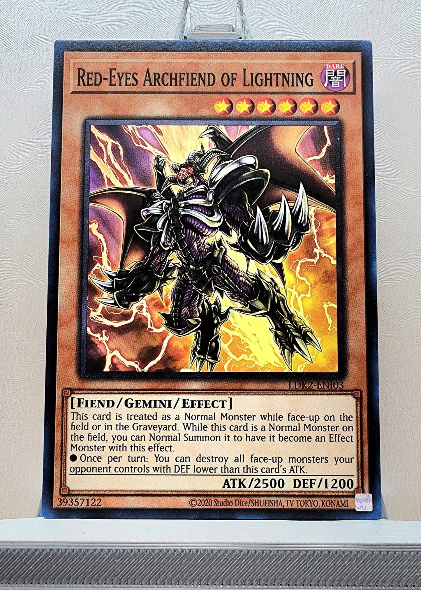 Yugioh! 1x Red-Eyes Archfiend of Lightning (LDK2 - Common) Unli Edition