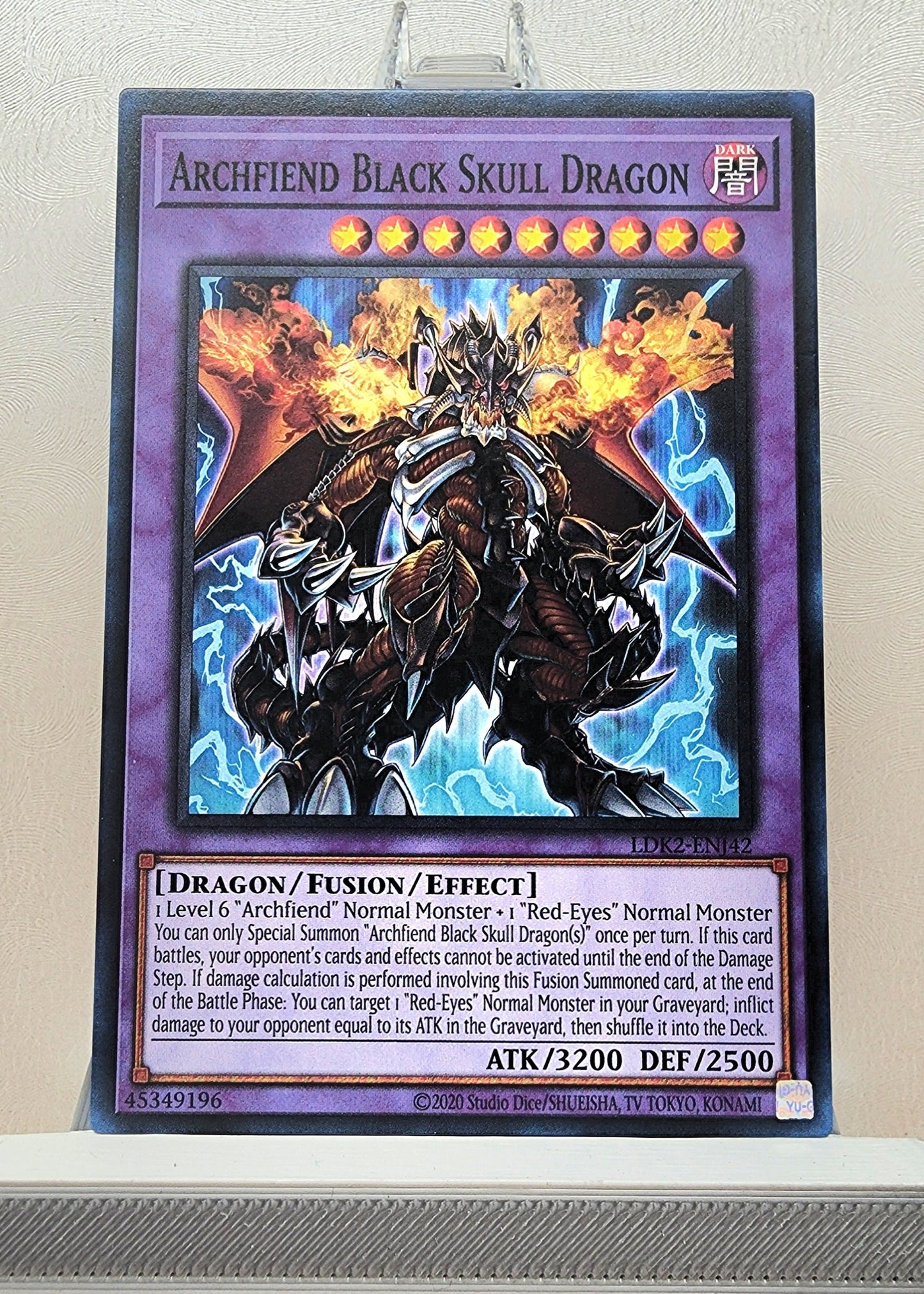 Yugioh! 1x Archfiend Black Skull Dragon (LDK2 - Common) Unli Edition