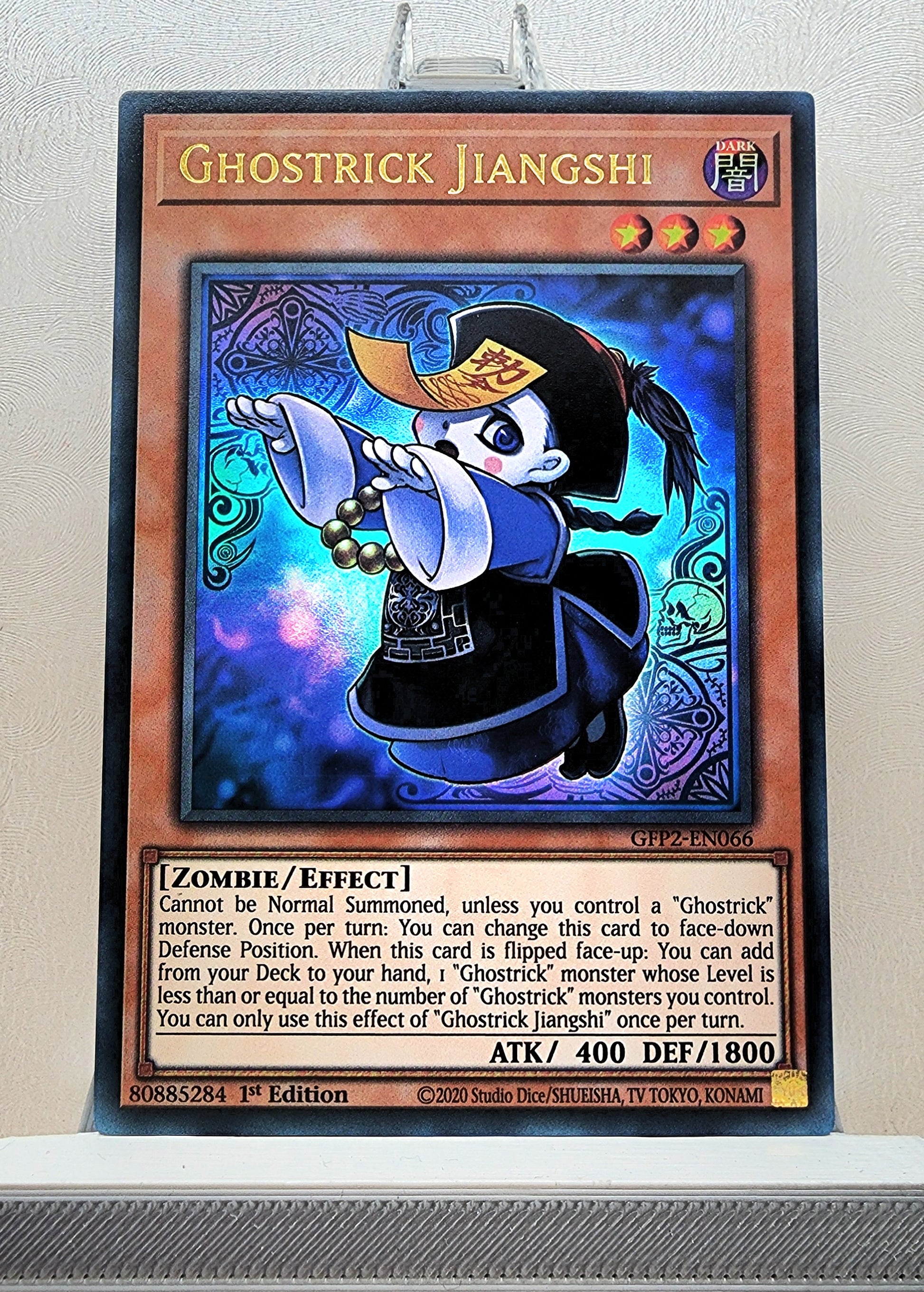 Yugioh! 1x Ghostrick Jiangshi (GFP2 - Ultra Rare) 1st Edition KAWAIII SUSHI Yugioh! 1x Ghostrick Jiangshi (GFP2 - Ultra Rare) 1st Edition KAWAIII SUSHI