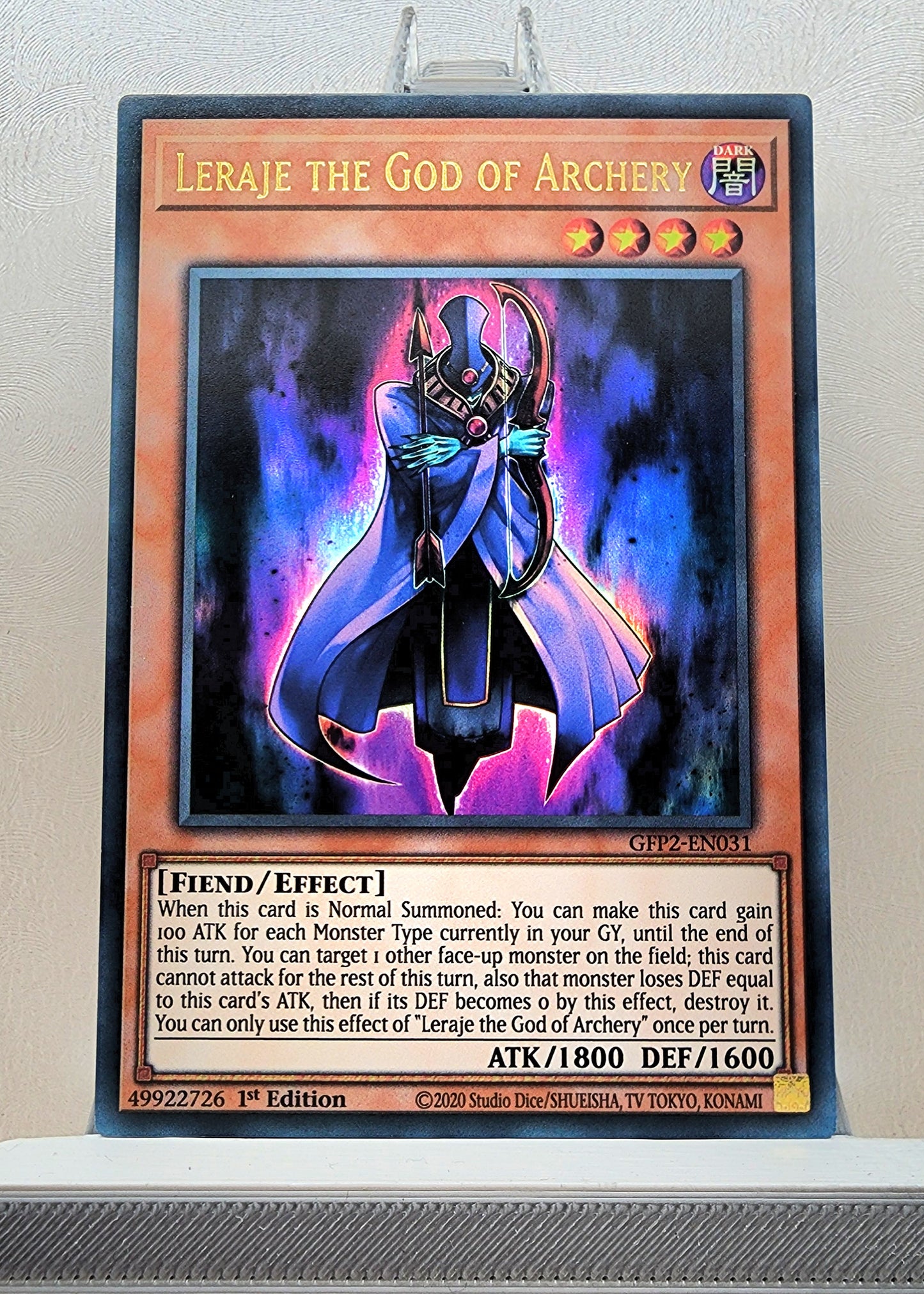 Yugioh! 1x Leraje the God of Archery (GFP2 - Ultra Rare) 1st Edition