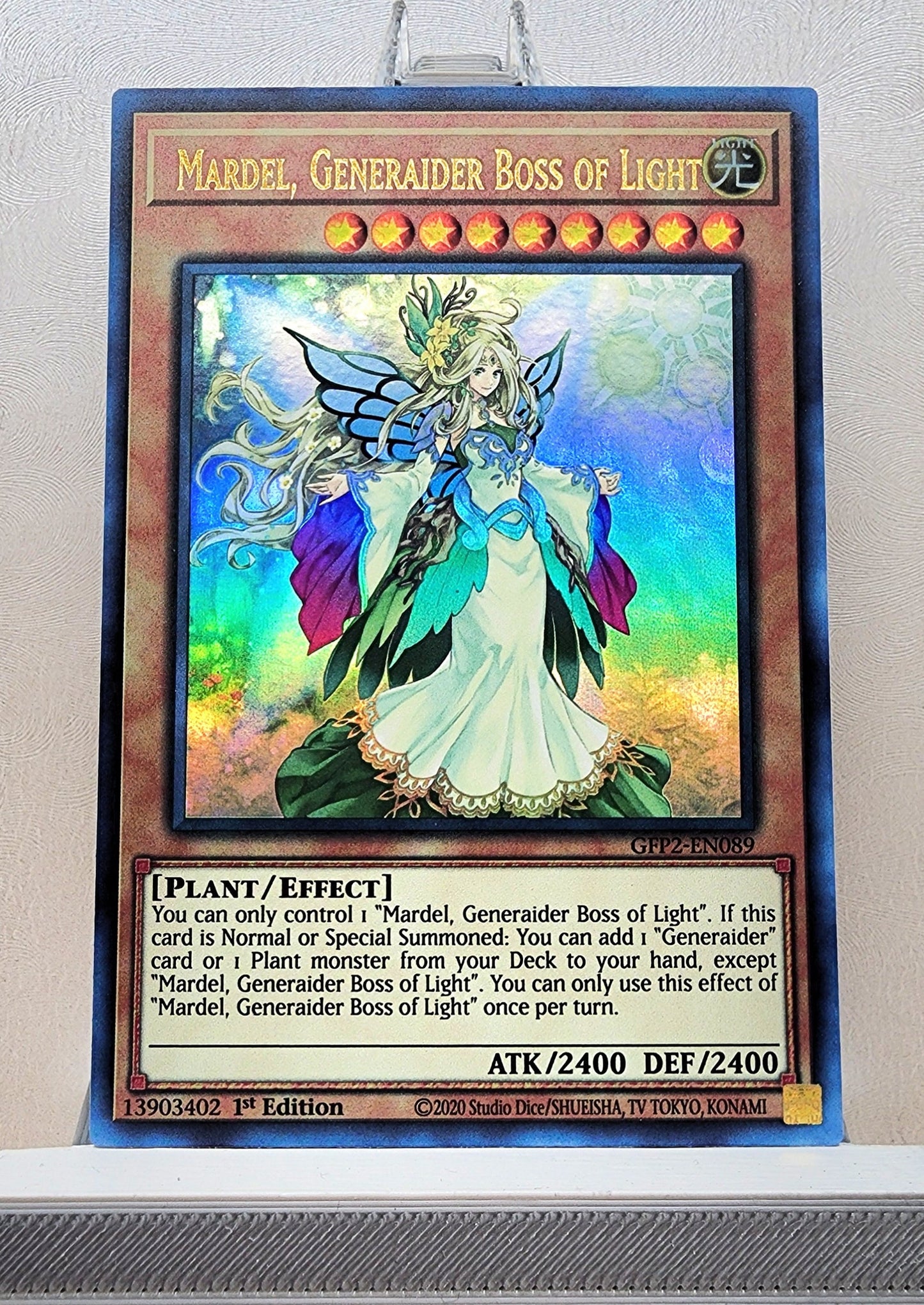 Yugioh! 1x Mardel, Generaider Boss of Light (GFP2 - Ultra Rare) 1st Edition