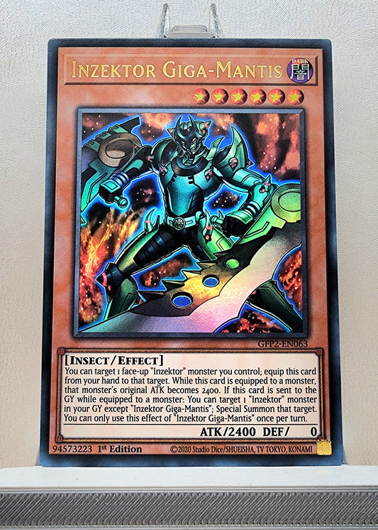 Yugioh! 1x Inzektor Giga-Mantis (GFP2 - Ultra Rare) 1st Edition