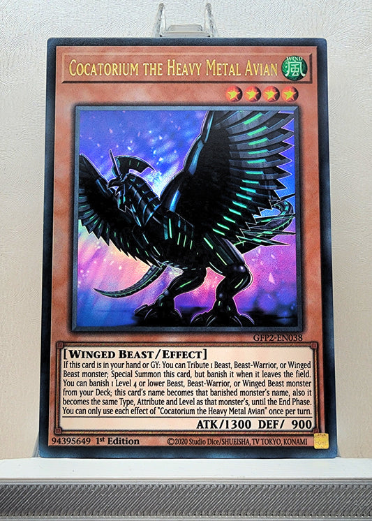 Yugioh! 1x Cocatorium the Heavy Metal Avian (GFP2 - Ultra Rare) 1st Edition