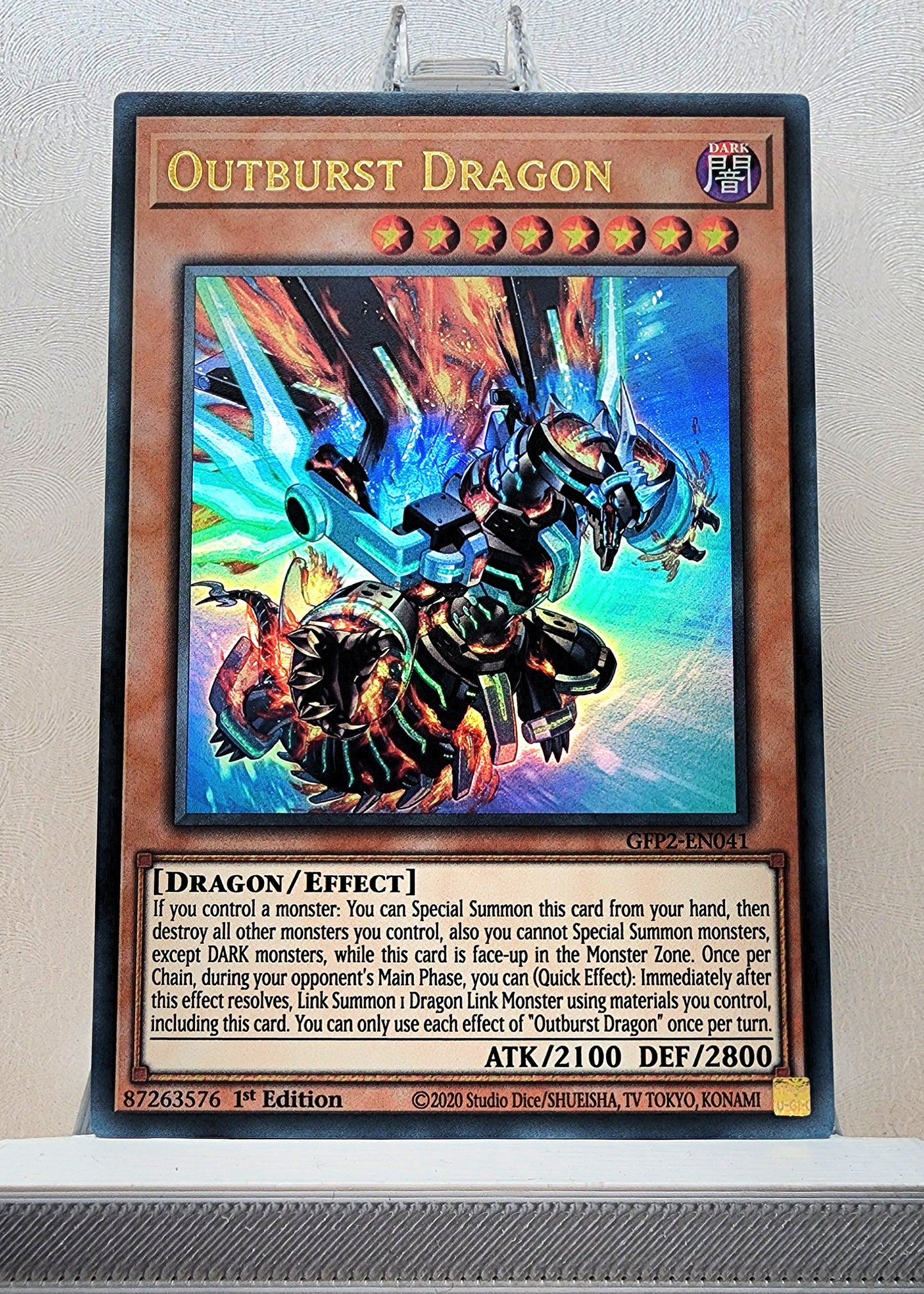 Yugioh! 1x Outburst Dragon (GFP2 - Ultra Rare) 1st Edition