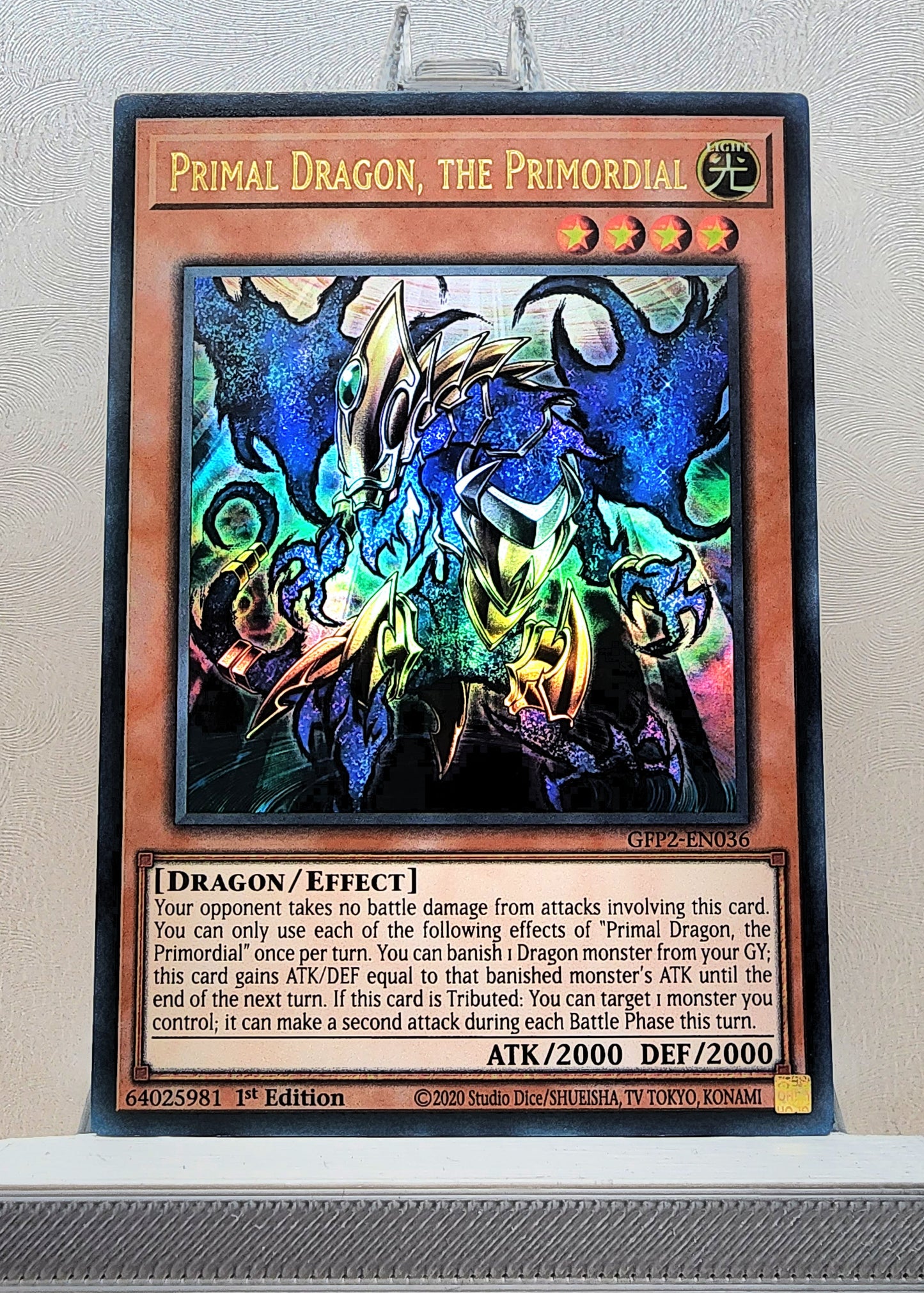 Yugioh! 1x Primal Dragon, the Primordial (GFP2 - Ultra Rare) 1st Edition