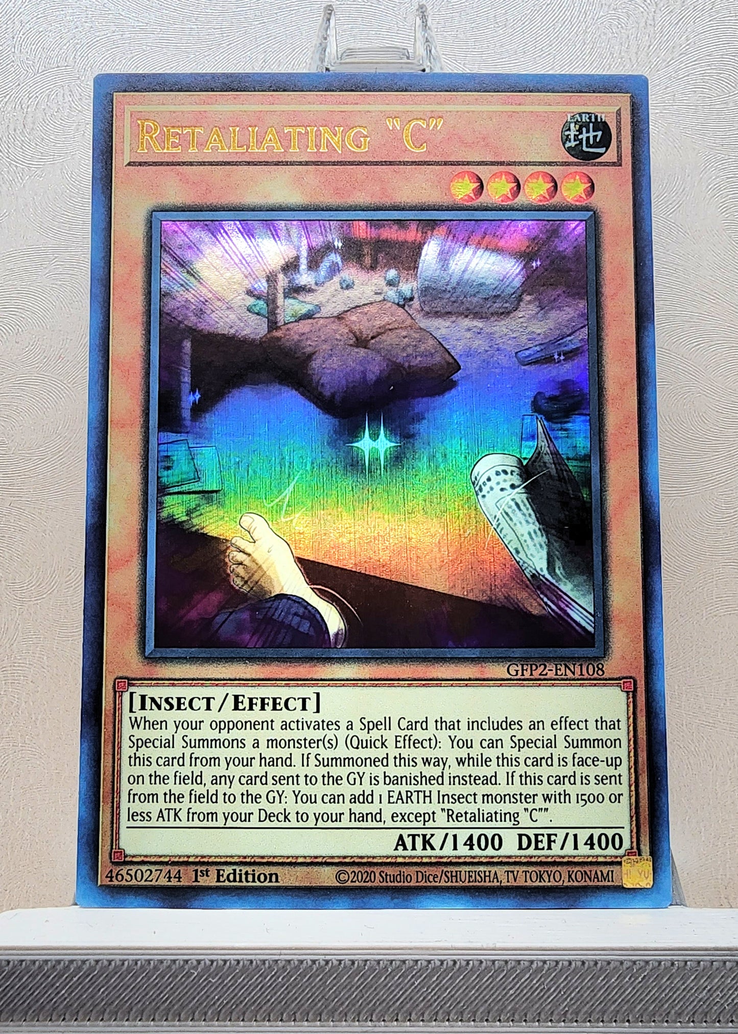 Yugioh! 1x Retaliating C (GFP2 - Ultra Rare) 1st Edition