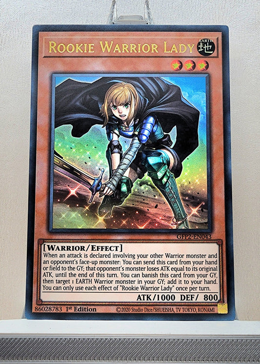 Yugioh! 1x Rookie Warrior Lady (GFP2 - Ultra Rare) 1st Edition