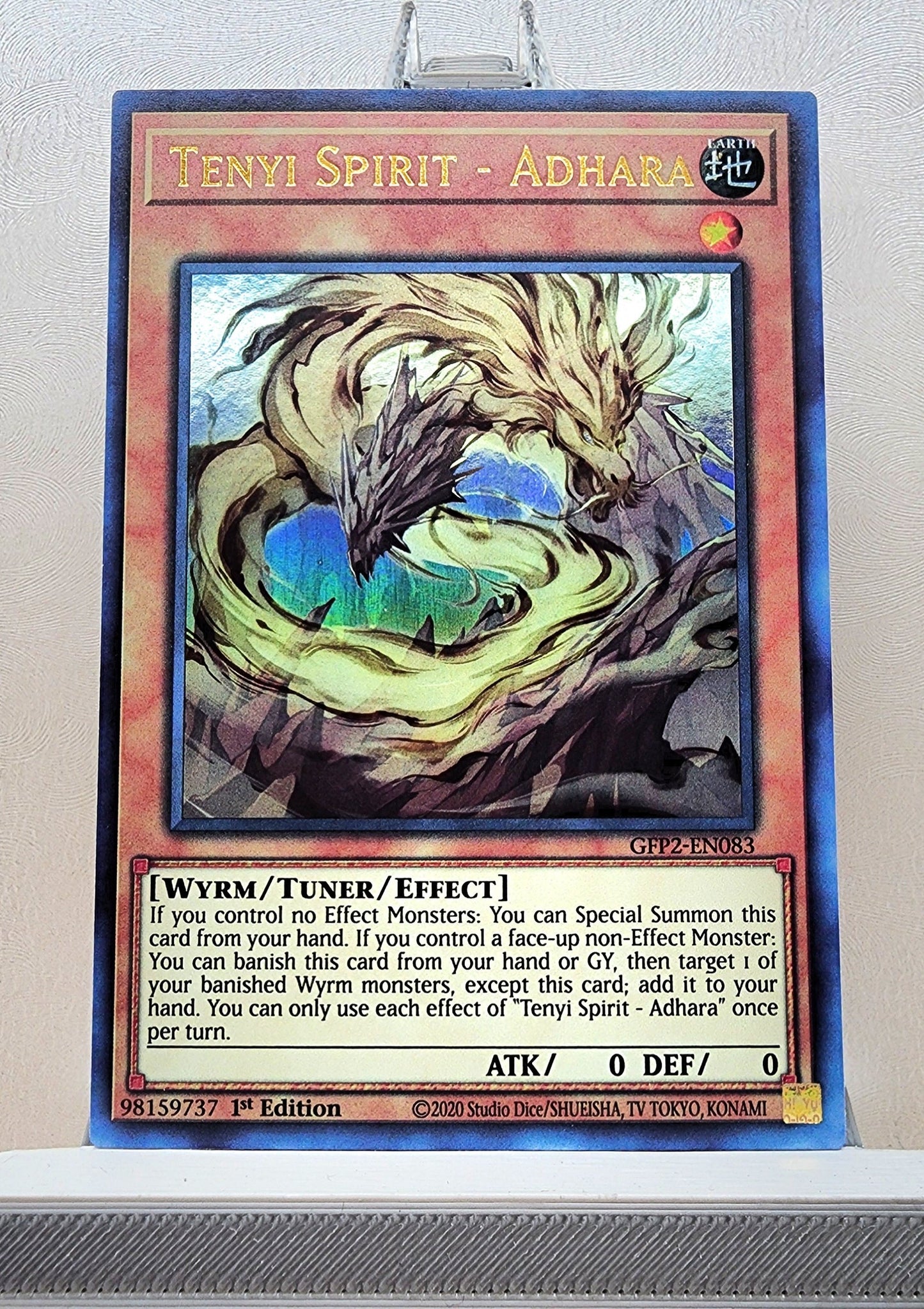 Yugioh! 1x Tenyi Spirit - Adhara (GFP2 - Ultra Rare) 1st Edition