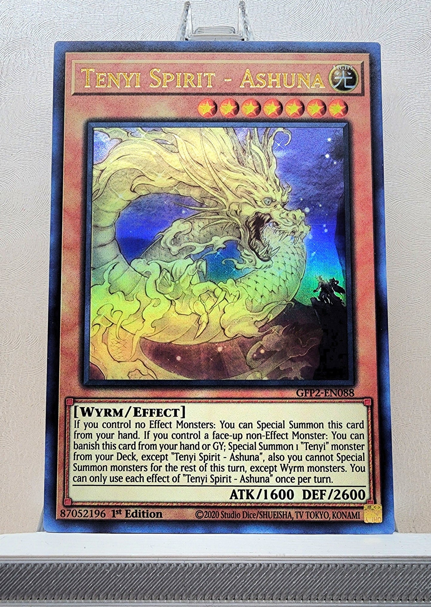 Yugioh! 1x Tenyi Spirit - Ashuna (GFP2 - Ultra Rare) 1st Edition