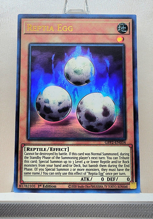 Yugioh! 1x Reptia Egg (GFP2 - Ultra Rare) 1st Edition