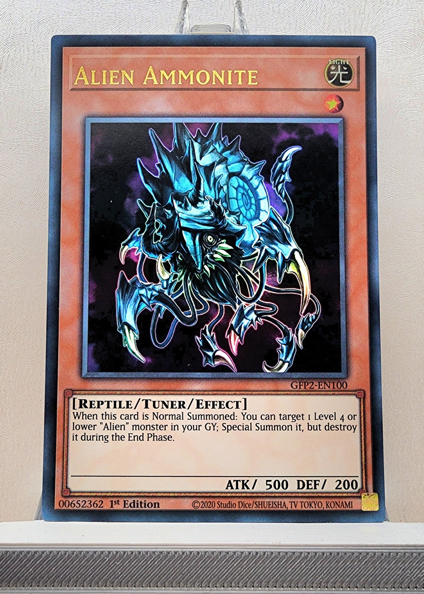 Yugioh! 1x Alien Ammonite (GFP2 - Ultra Rare) 1st Edition