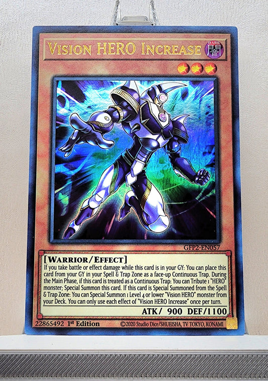 Yugioh! 1x Vision HERO Increase (GFP2 - Ultra Rare) 1st Edition