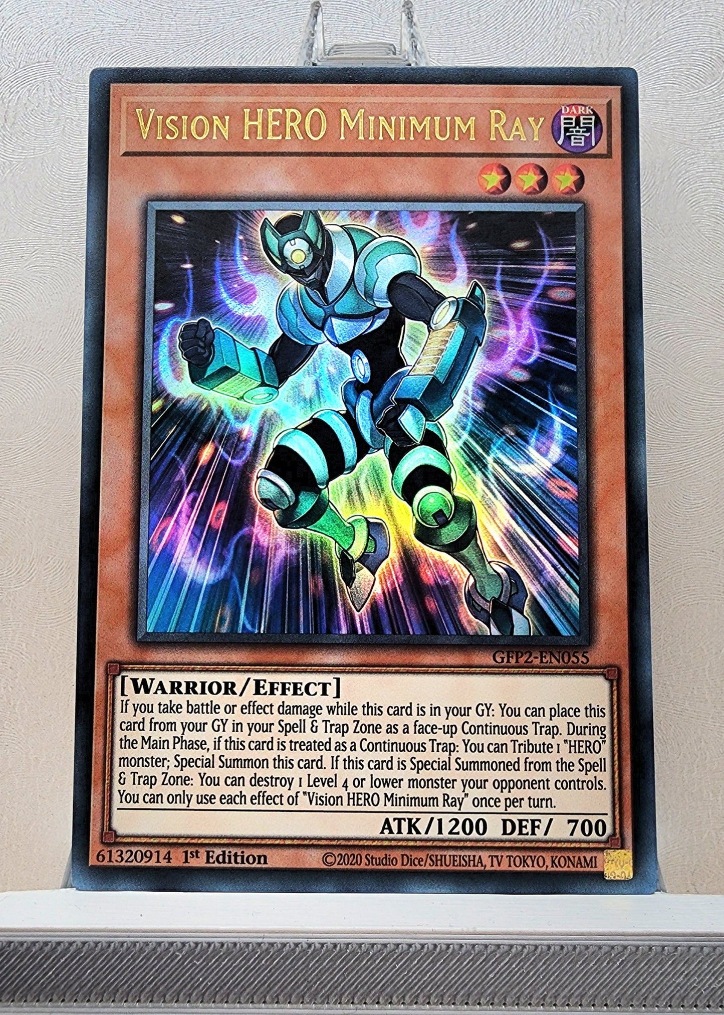 Yugioh! 1x Vision Hero Minimum Ray (GFP2 - Ultra Rare) 1st Edition