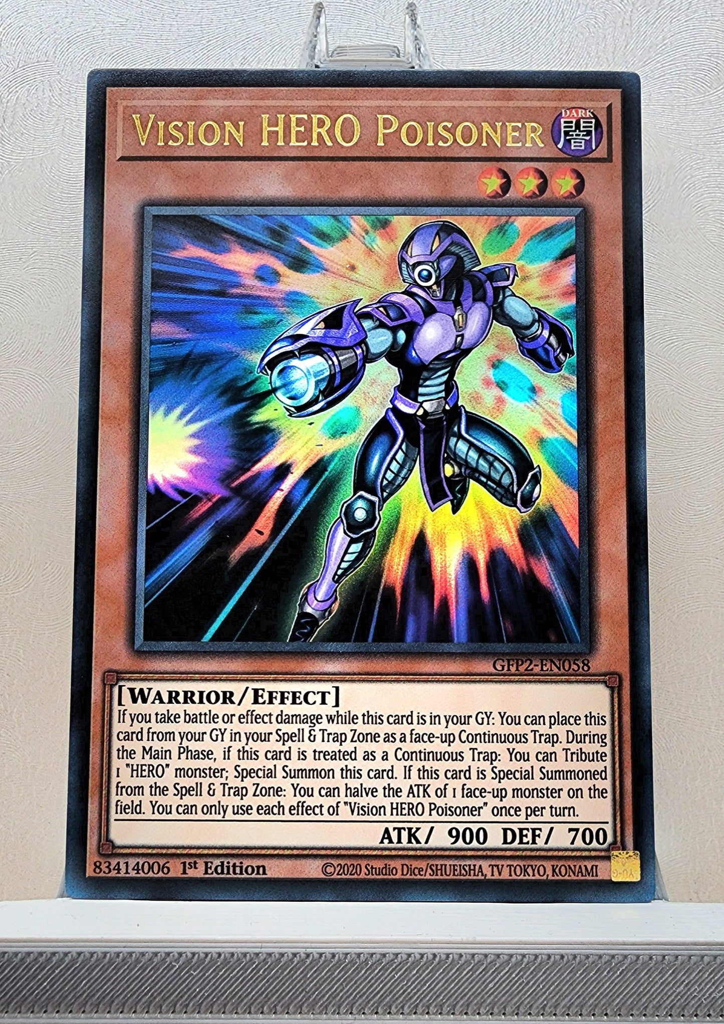 Yugioh! 1x Vision Hero Poisoner (GFP2 - Ultra Rare) 1st Edition