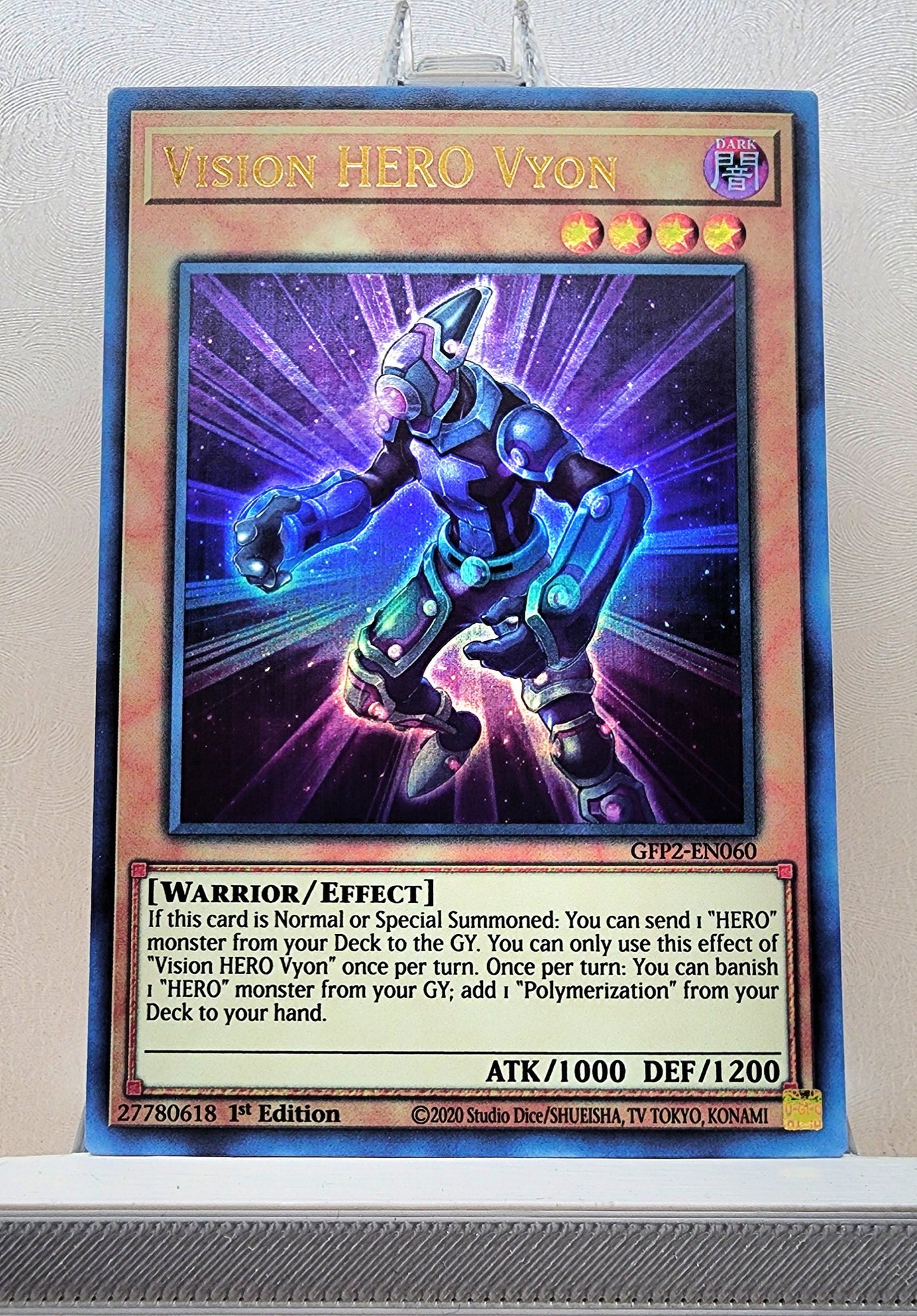 Yugioh! 1x Vision Hero Vyon (GFP2 - Ultra Rare) 1st Edition