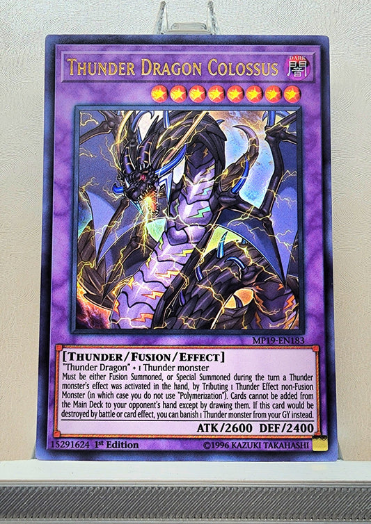 Yugioh! 1x Thunder Dragon Colossus (MP19 - Ultra Rare) 1st Edition