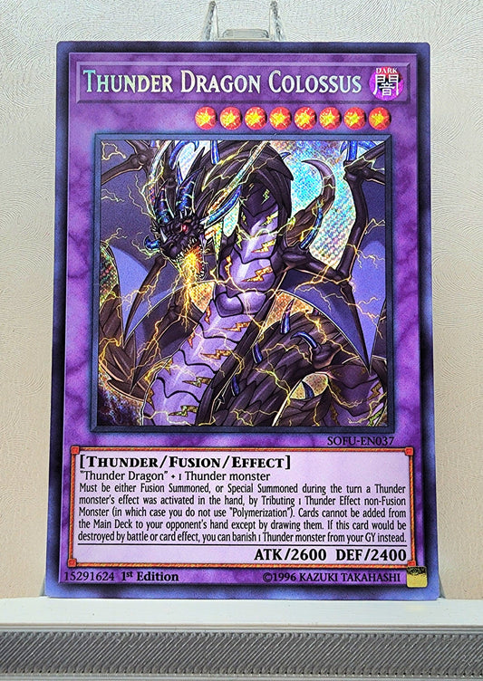 Yugioh! 1x Thunder Dragon Colossus (SOFU - Secret Rare) 1st Edition