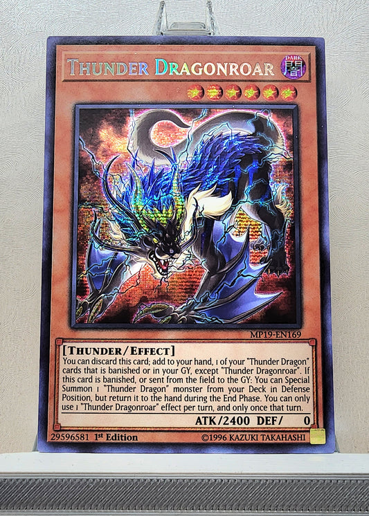 Yugioh! 1x Thunder Dragonroar (MP19 - Prismatic Secret Rare) 1st Edition