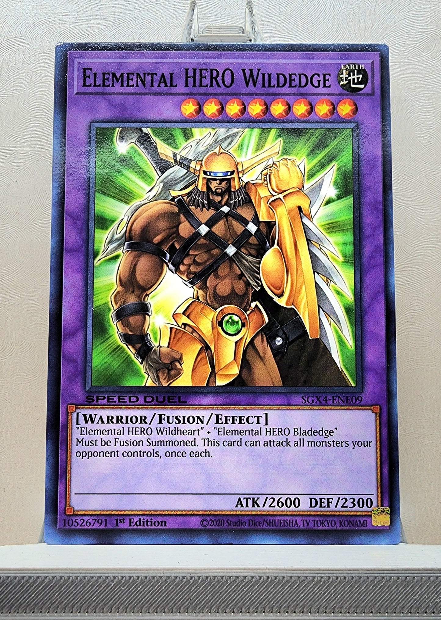 Yugioh! 1x Elemental HERO Wildedge (SGX4 - Common) 1st Edition