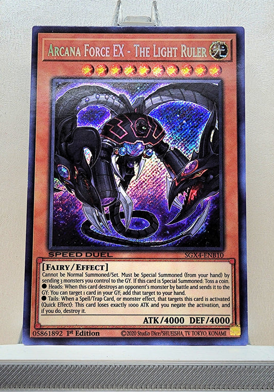 Yugioh! 1x Arcana Force EX - The Light Ruler (SGX4 - Secret Rare) 1st Edition