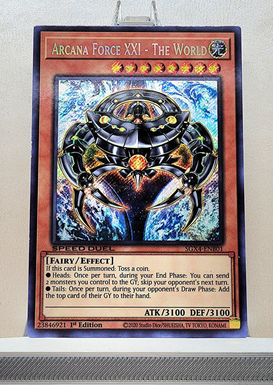 Yugioh! 1x Arcana Force XXI - The World (SGX4 - Secret Rare) 1st Edition