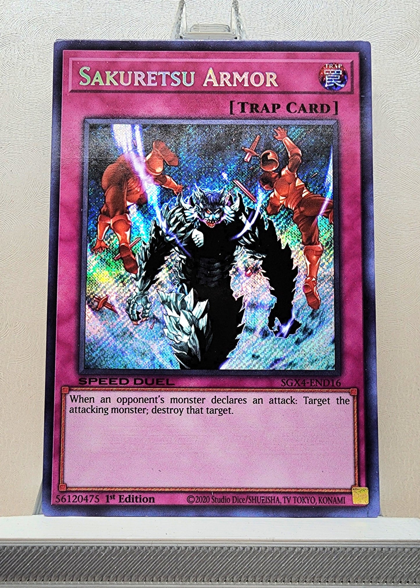 Yugioh! 1x Sakuretsu Armor (SGX4 - Secret Rare) 1st Edition