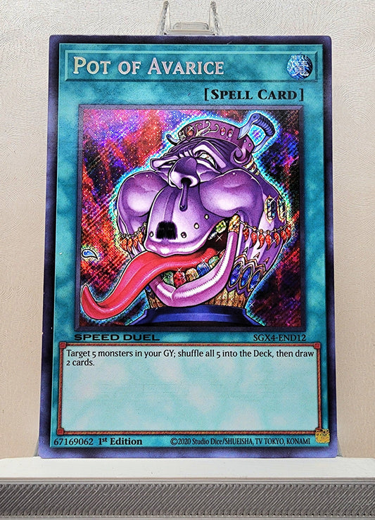 Yugioh! 1x Pot of Avarice (SGX4 - Secret Rare) 1st Edition