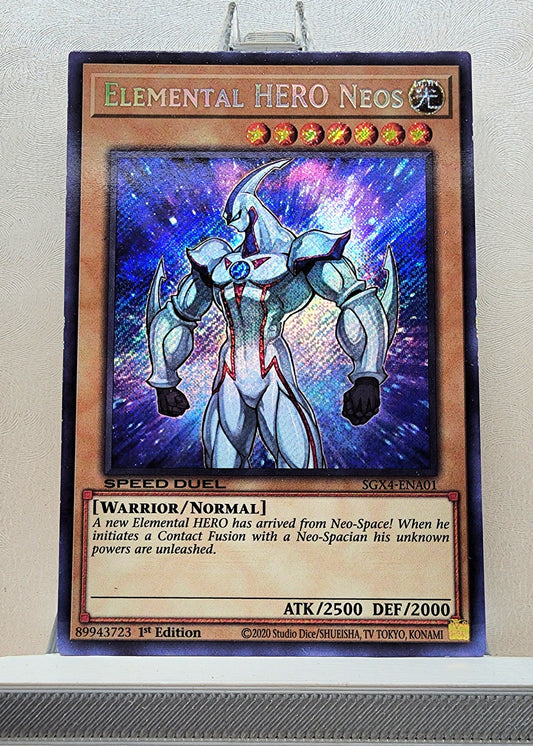 Yugioh! 1x Elemental HERO Neos (SGX4 - Secret Rare) 1st Edition