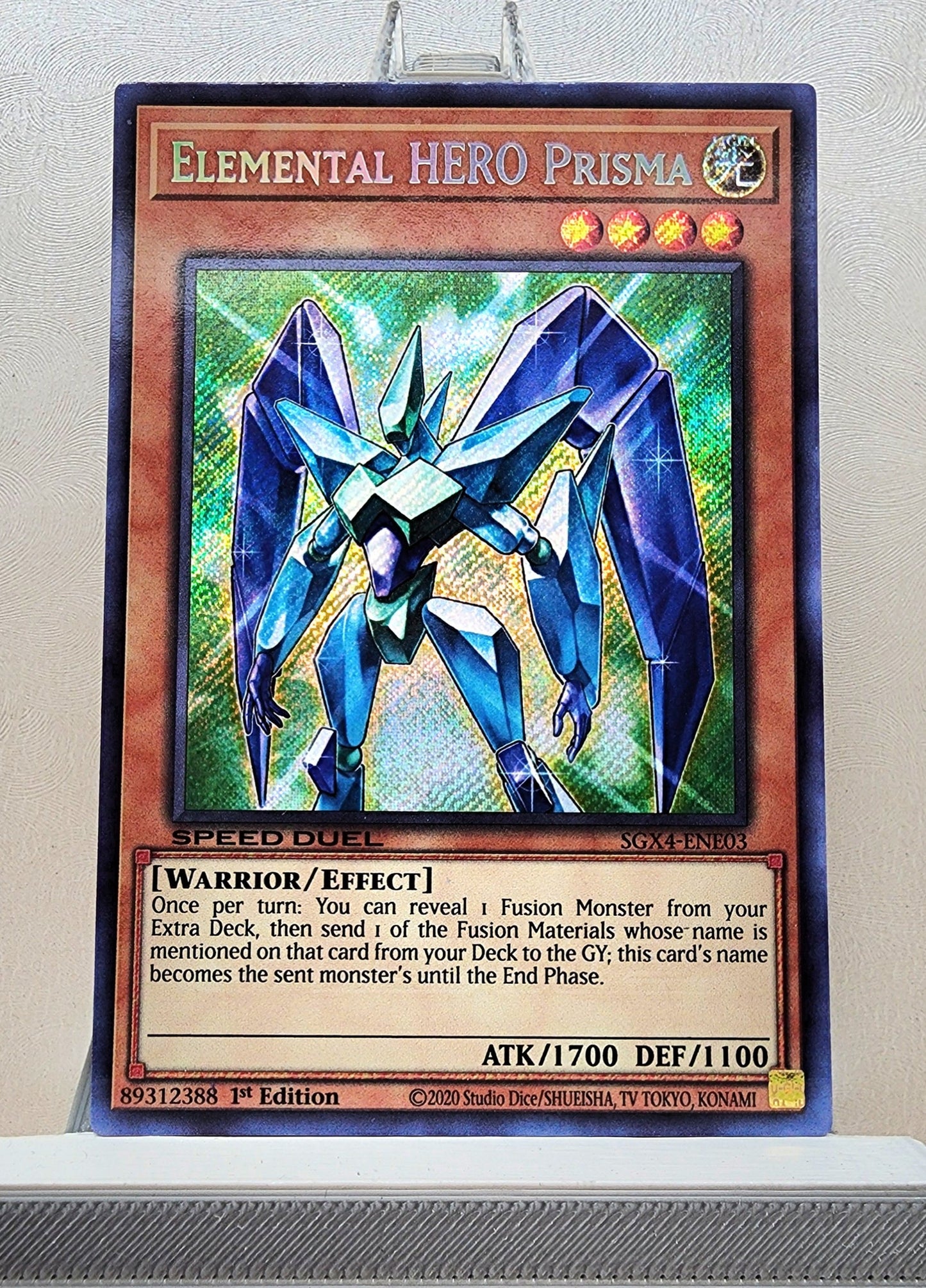 Yugioh! 1x Elemental HERO Prisma (SGX4 - Secret Rare) 1st Edition