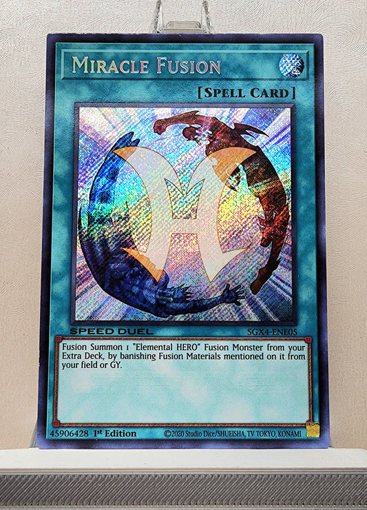 Yugioh! 1x Miracle Fusion (SGX4 - Secret Rare) 1st Edition