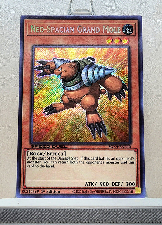 Yugioh! 1x Neo-Spacian Grand Mole (SGX4 - Secret Rare) 1st Edition