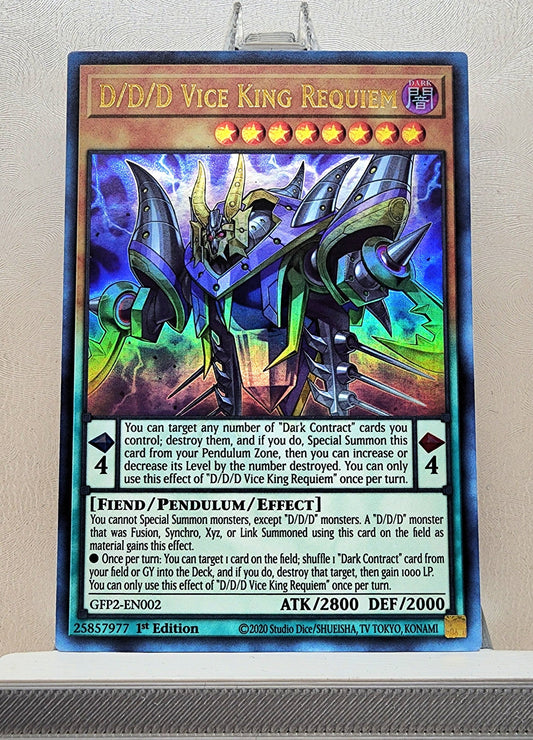 Yugioh! 1x D/D/D Vice King Requiem (GFP2 - Ultra Rare) 1st Edition