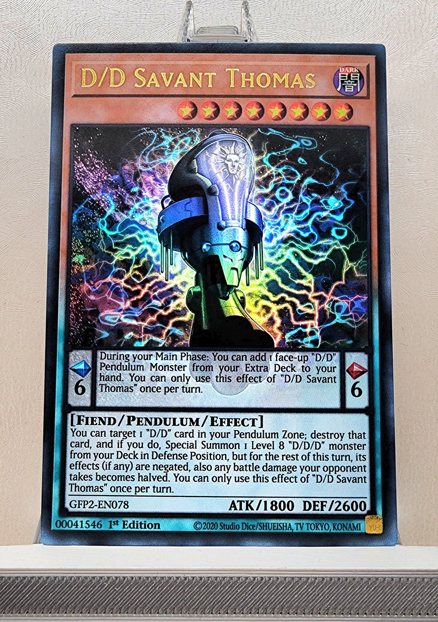 Yugioh! 1x D/D Savant Thomas (GFP2 - Ultra Rare) 1st Edition