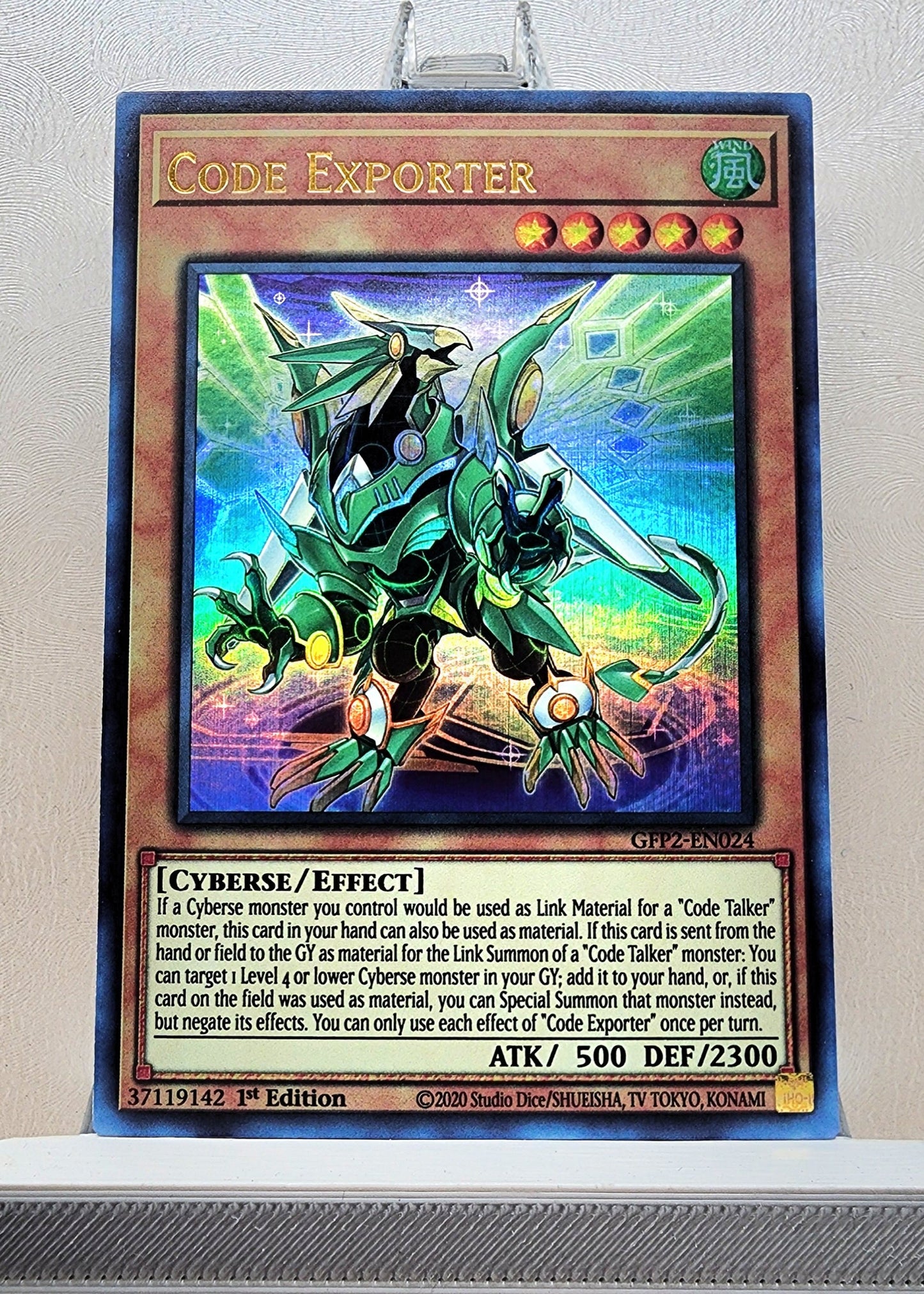 Yugioh! 1x Code Exporter (GFP2 - Ultra Rare) 1st Edition