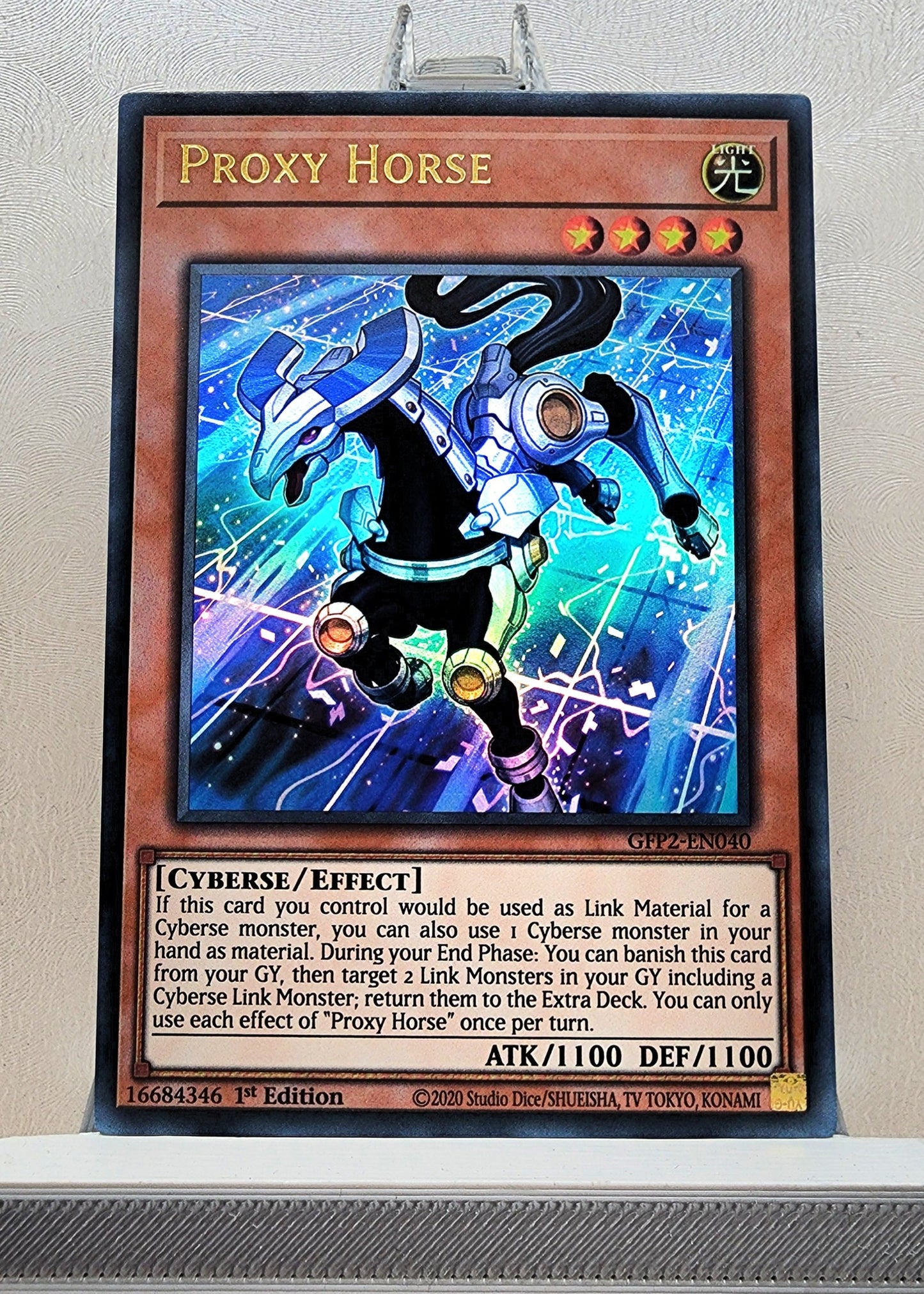 Yugioh! 1x Proxy Horse (GFP2 - Ultra Rare) 1st Edition