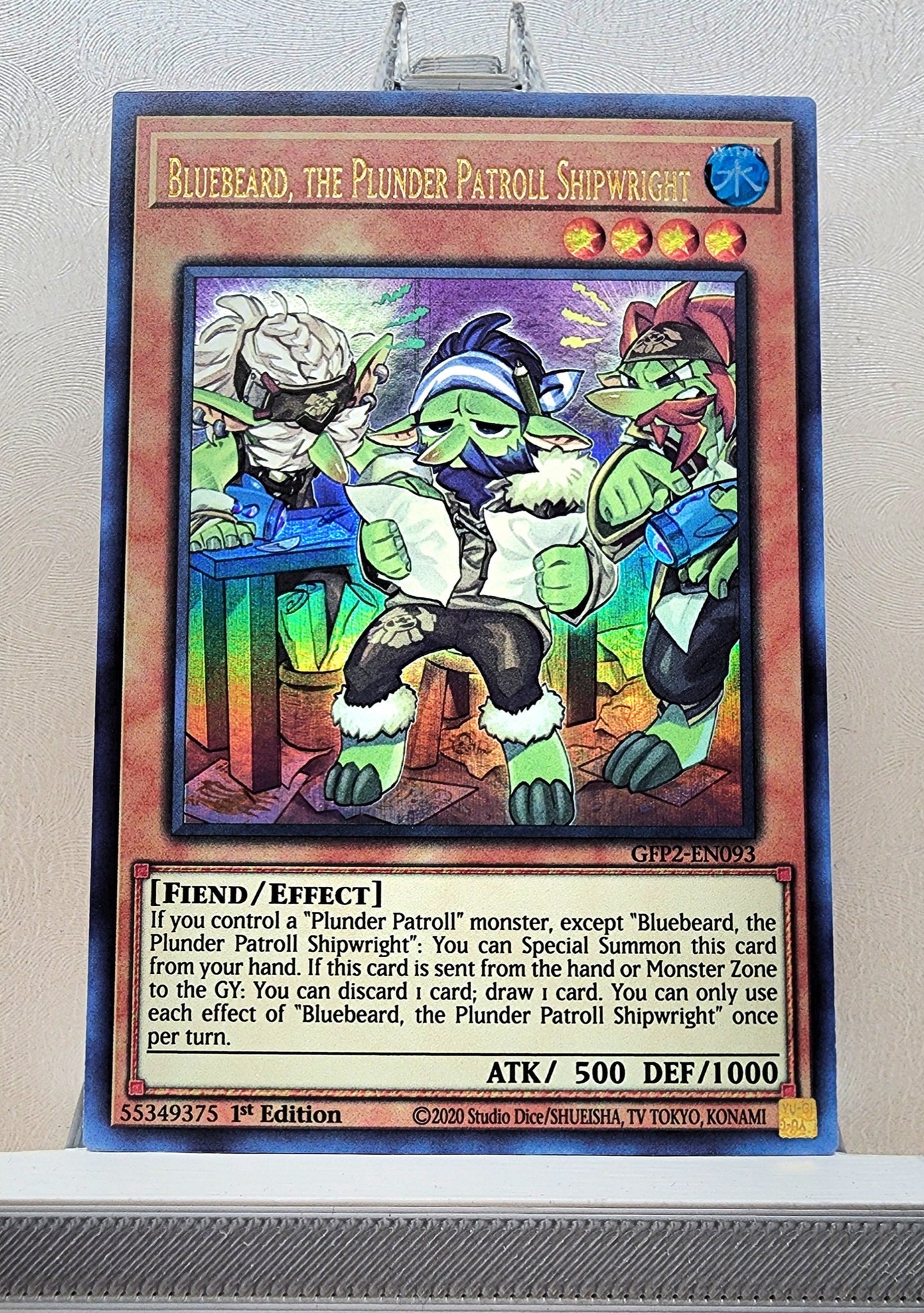 Yugioh! 1x Bluebeard, the Plunder Patroll Shipwright (GFP2 - Ultra Rare) 1st Edition