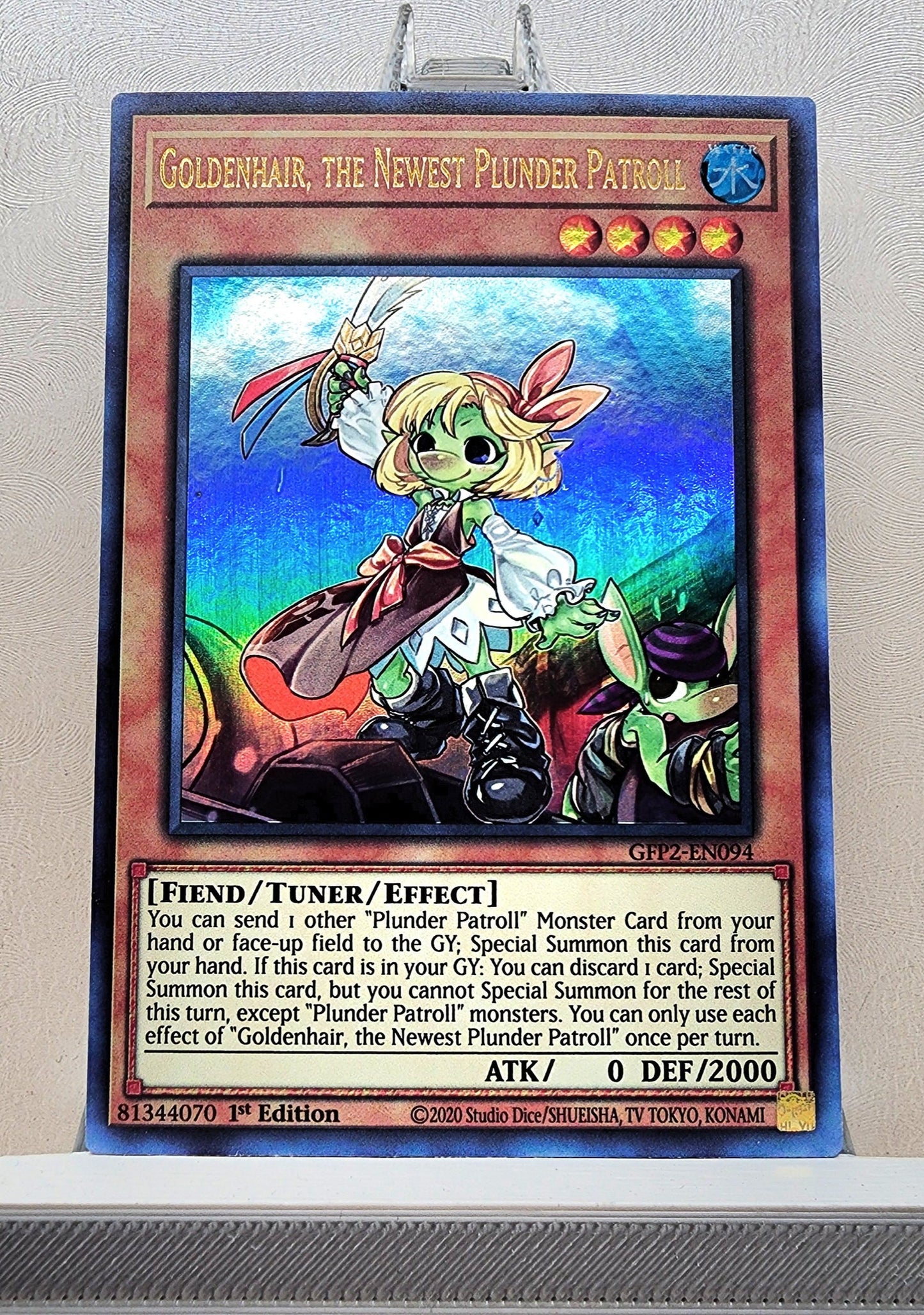 Yugioh! 1x Goldenhair, the Newest Plunder Patroll (GFP2 - Ultra Rare) 1st Edition