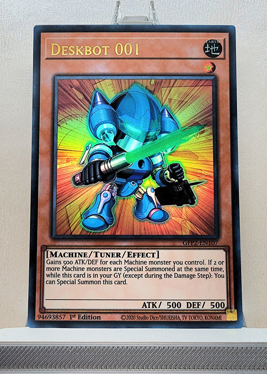 Yugioh! 1x Deskbot 001 (GFP2 - Ultra Rare) 1st Edition