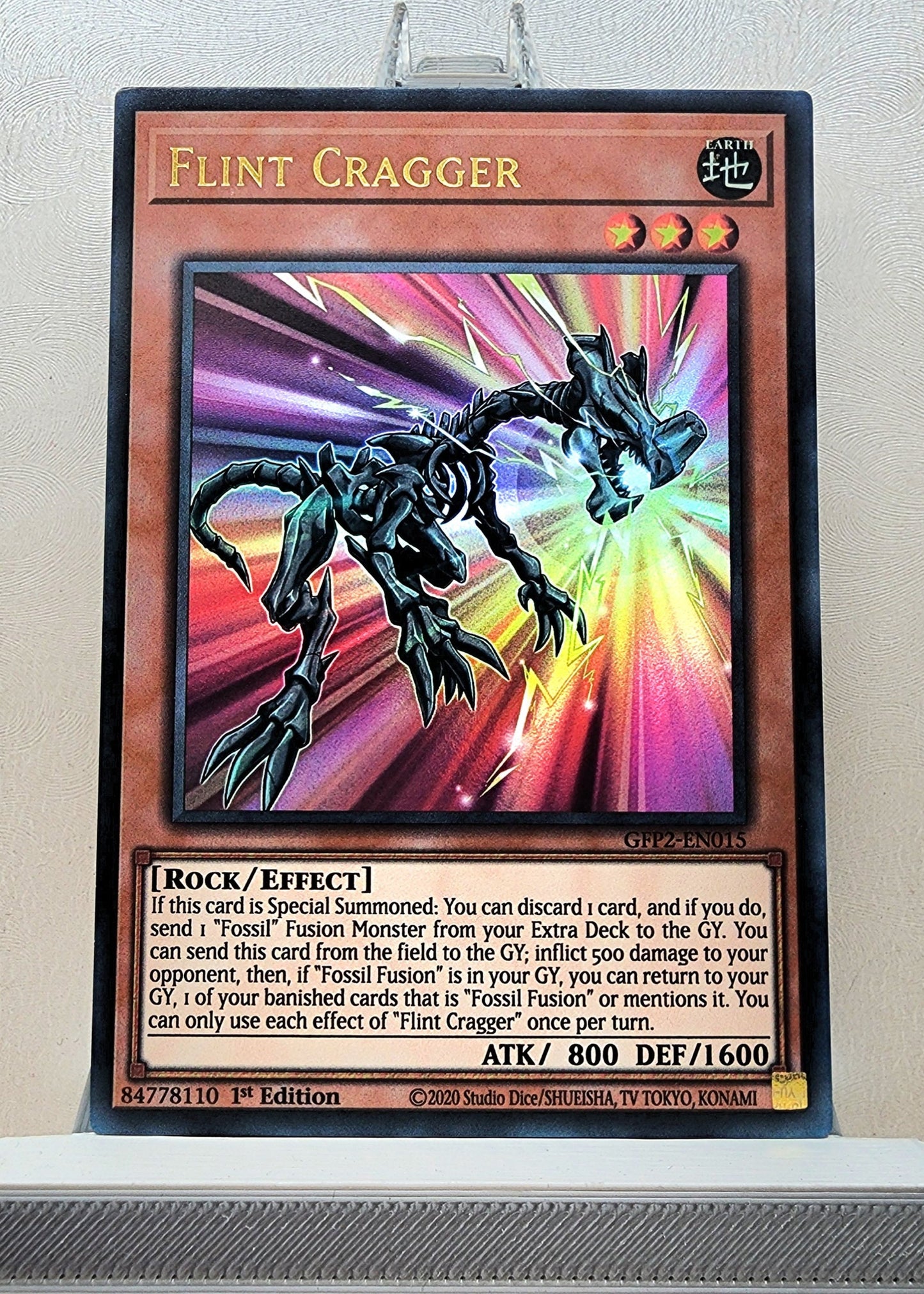 Yugioh! 1x Flint Cragger (GFP2 - Ultra Rare) 1st Edition