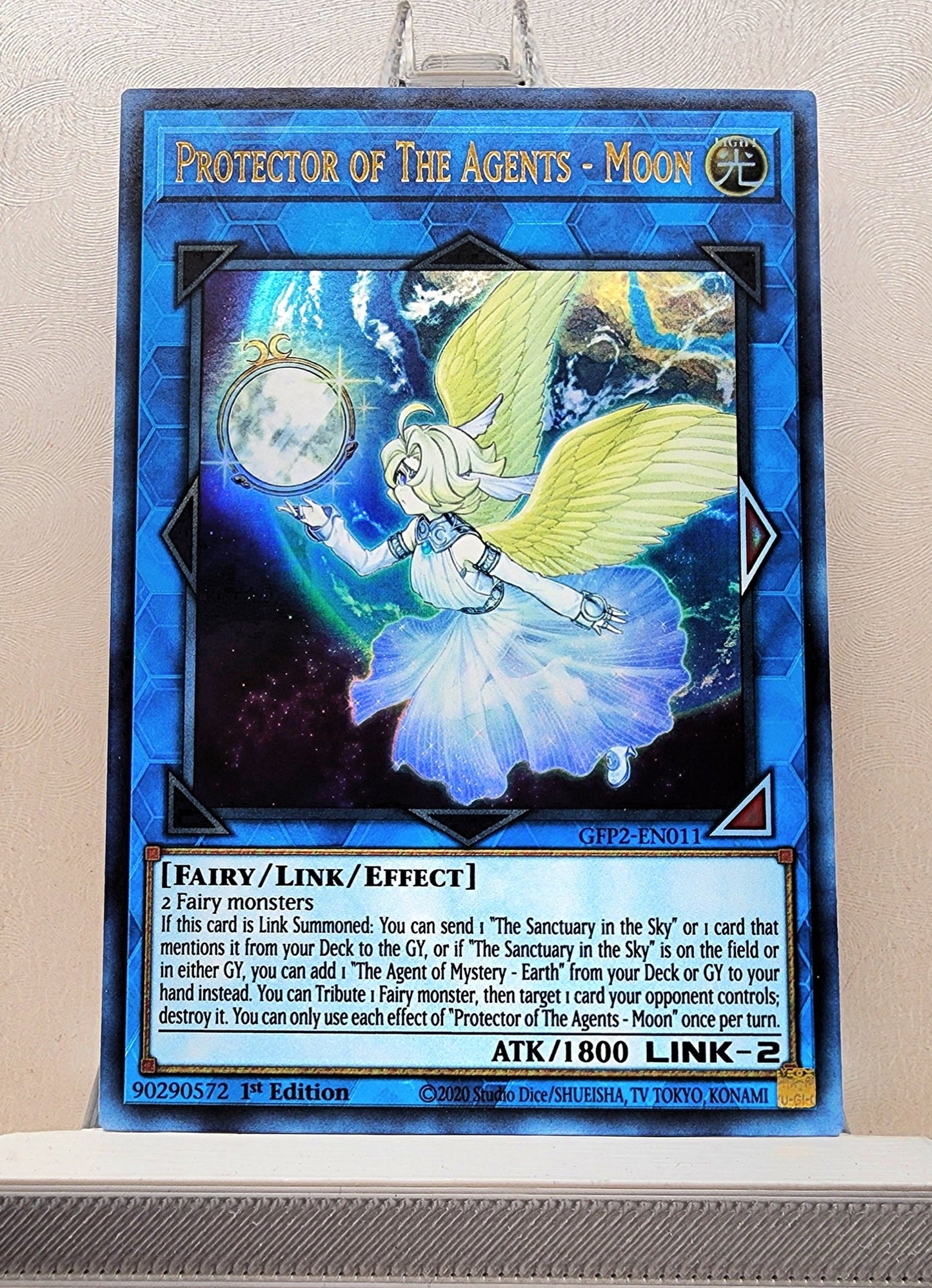 Yugioh! 1x Protector of the Agents - Moon (GFP2 - Ultra Rare) 1st Edition